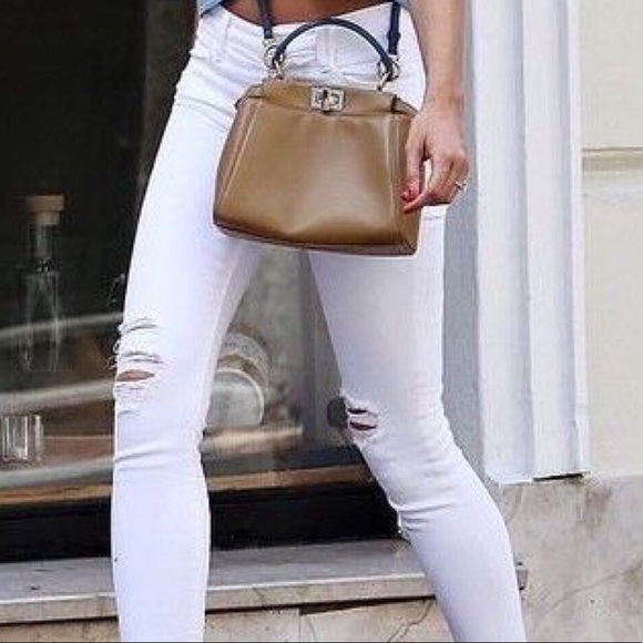 ⭐️HOST PICK X2⭐️DISTRESSED RAW HEM HI-RISE JEANS - Picture 4 of 6